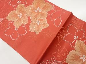 花葉模様織出し名古屋帯